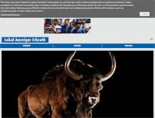 Tablet Screenshot of lokal-anzeiger-erkrath.de